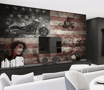 3D Flag Background Motorcycle 265 Wallpaper AJ Wallpaper 2 