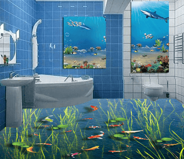 3D Seaweed 021 Floor Mural Wallpaper AJ Wallpaper 2 