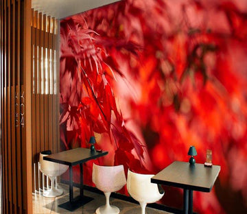 3D Red Leaves 156 Wallpaper AJ Wallpaper 