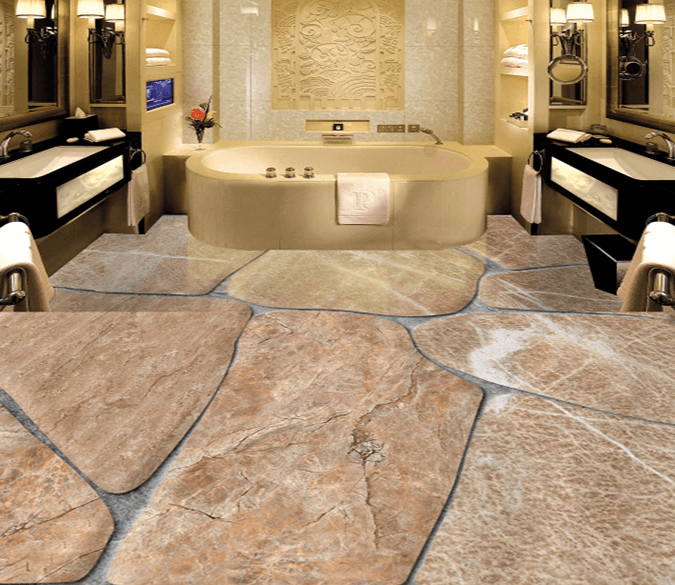 3D Big Stones 147 Floor Mural Wallpaper AJ Wallpaper 2 