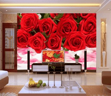 3D Bright Roses 123 Wallpaper AJ Wallpaper 