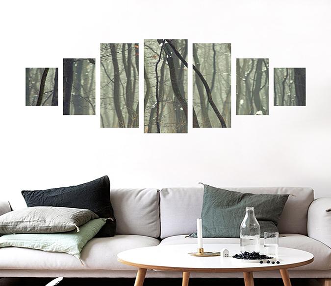 3D Branch Dense 029 Unframed Print Wallpaper Wallpaper AJ Wallpaper 