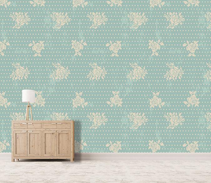 3D White Flower Dot 312 Wallpaper AJ Wallpaper 