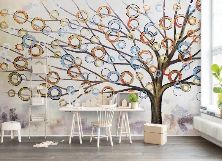 3D Painted Tree WC106 Wall Murals Wallpaper AJ Wallpaper 2 
