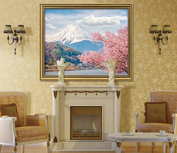 3D Snow Mountain 106 Fake Framed Print Painting Wallpaper AJ Creativity Home 