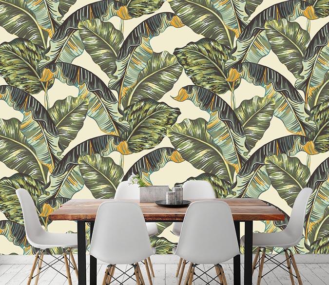 3D Big Leaves 076 Wallpaper AJ Wallpaper 