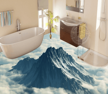 3D Through The Clouds 201 Floor Mural Wallpaper AJ Wallpaper 2 