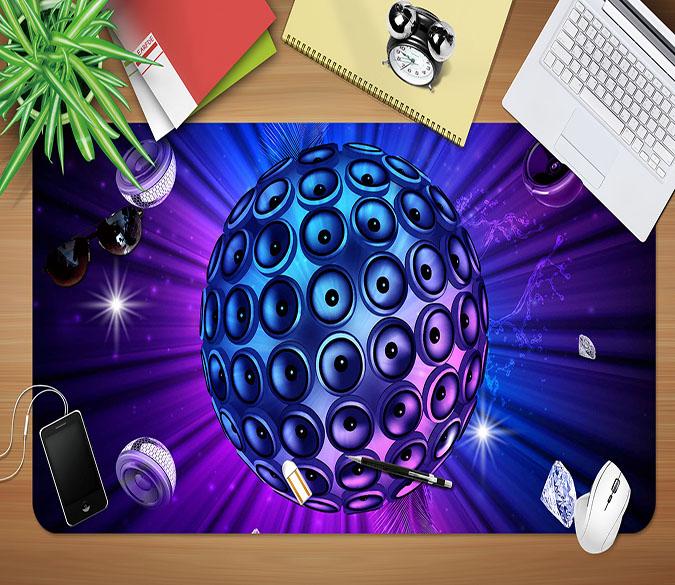 3D Round Speaker 115 Desk Mat Mat AJ Creativity Home 