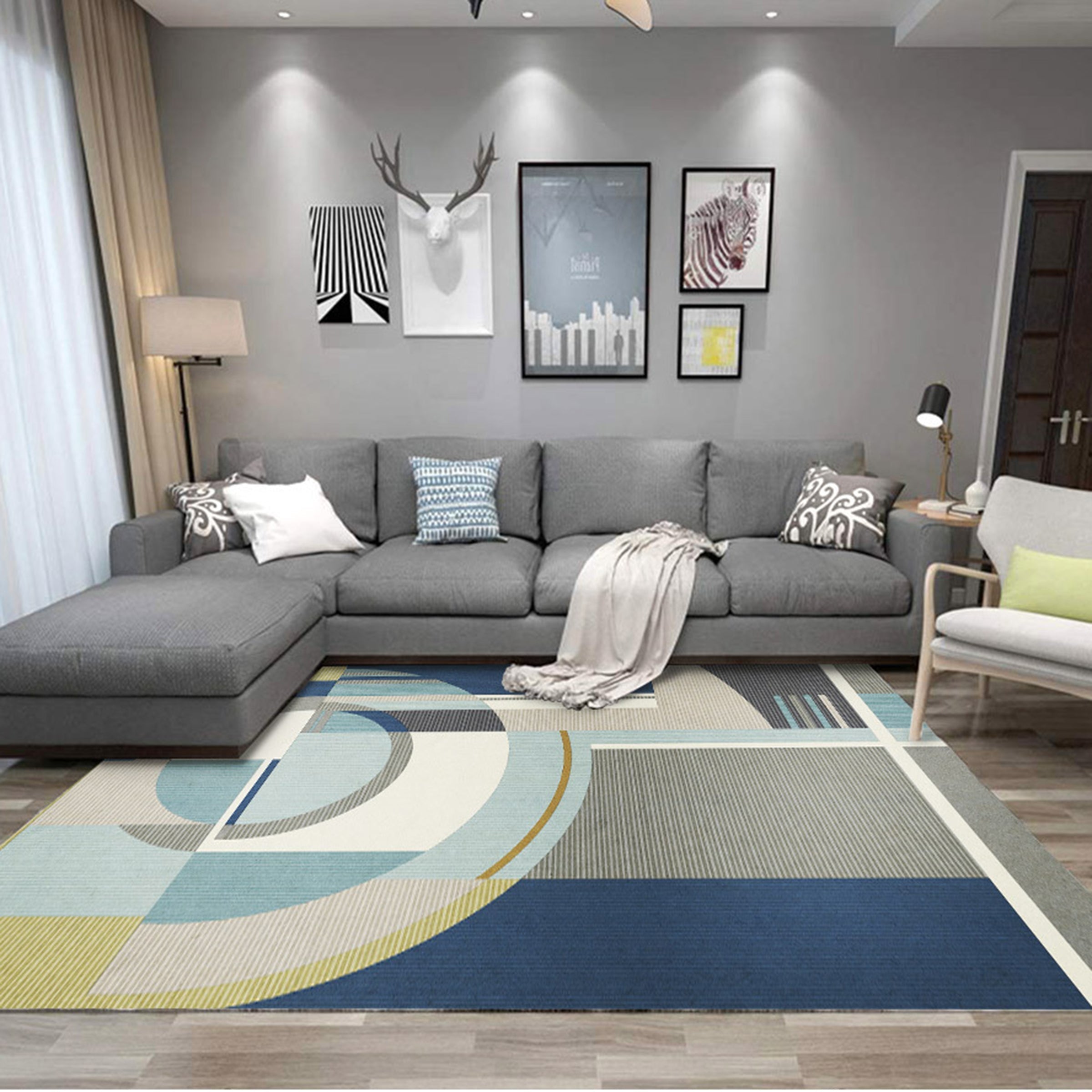 3D Color Pattern WG325 Non Slip Rug Mat Mat AJ Creativity Home 