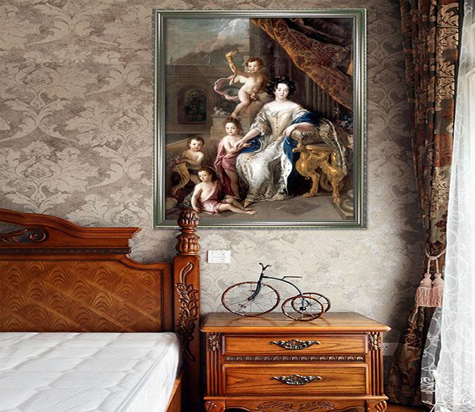 3D Little Angel 147 Fake Framed Print Painting Wallpaper AJ Creativity Home 