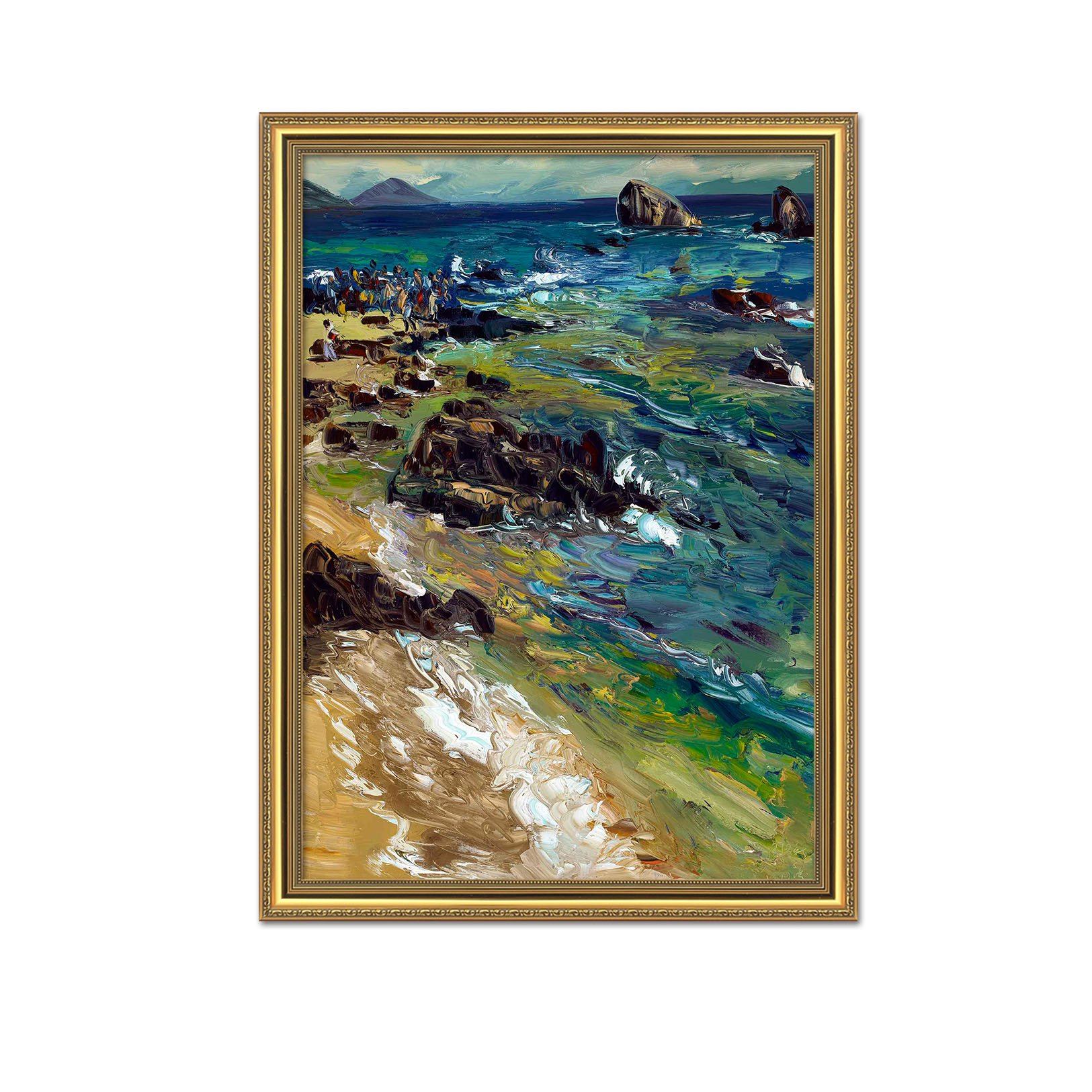 3D Shore Soil 133 Fake Framed Print Painting Wallpaper AJ Creativity Home 