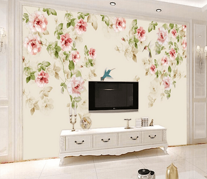 3D Flower Bird 540 Wallpaper AJ Wallpaper 