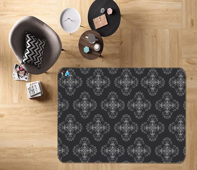 3D Cross Pattern 058 Non Slip Rug Mat Mat AJ Creativity Home 