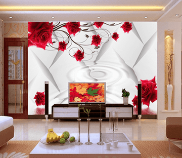 3D Bright Roses 790 Wallpaper AJ Wallpaper 