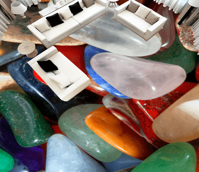 3D Crystal Clear Stone 149 Floor Mural Wallpaper AJ Wallpaper 2 