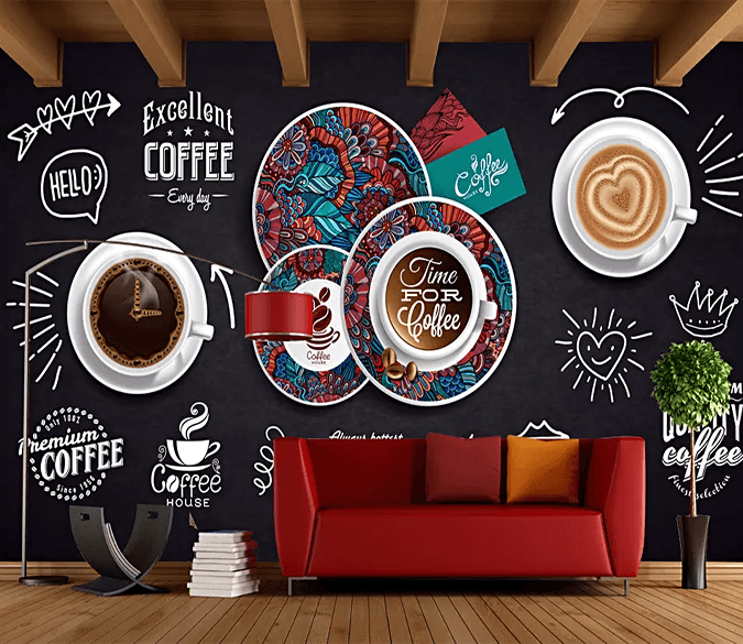 3D Coffee Pattern 180 Wallpaper AJ Wallpaper 2 