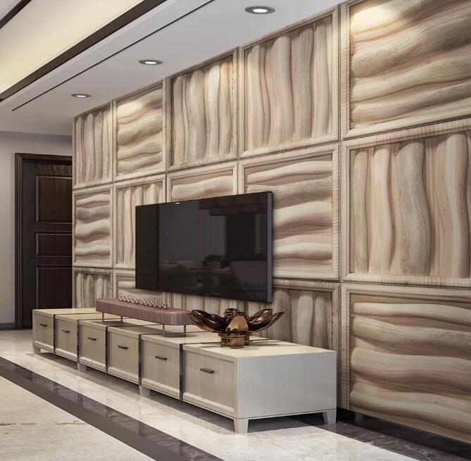 3D Concave Wood 999 Wall Murals Wallpaper AJ Wallpaper 2 