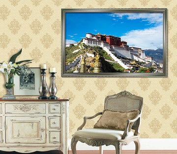 3D Above The Palace 188 Fake Framed Print Painting Wallpaper AJ Creativity Home 