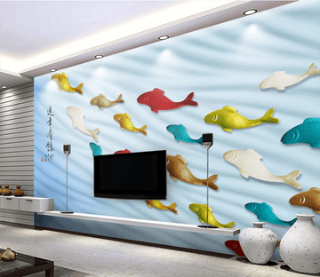 3D Fish Plastic 288 Wallpaper AJ Wallpaper 
