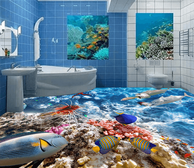 3D Deep-Sea Creatures 194 Floor Mural Wallpaper AJ Wallpaper 2 