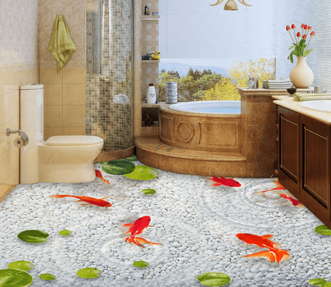 3D Rippleh 051 Floor Mural Wallpaper AJ Wallpaper 2 