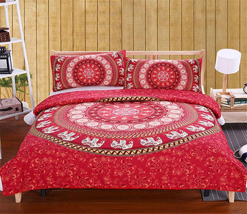 3D Elephant Messenger 208 Bed Pillowcases Quilt Wallpaper AJ Wallpaper 