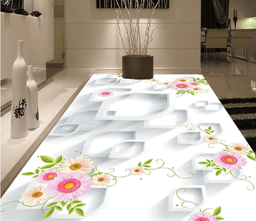 3D Flower Ornament 125 Floor Mural Wallpaper AJ Wallpaper 2 