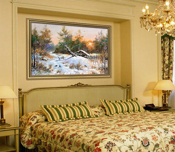 3D Landscape Tree 168 Fake Framed Print Painting Wallpaper AJ Creativity Home 