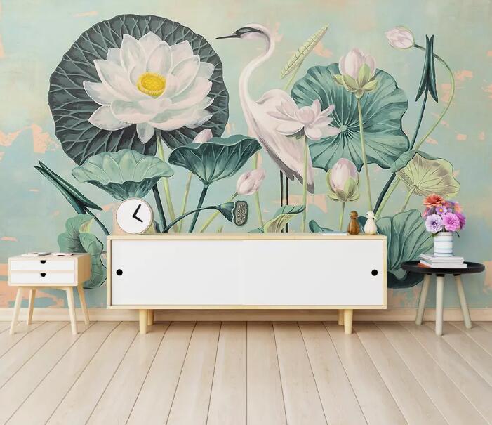 3D Birds And Flowers 440 Wall Murals Wallpaper AJ Wallpaper 2 