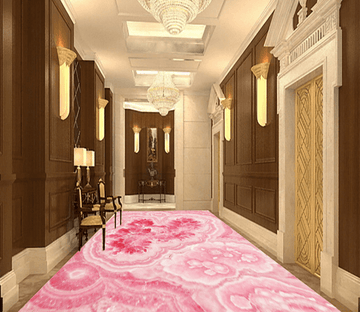 3D Pink Flower 135 Floor Mural Wallpaper AJ Wallpaper 2 