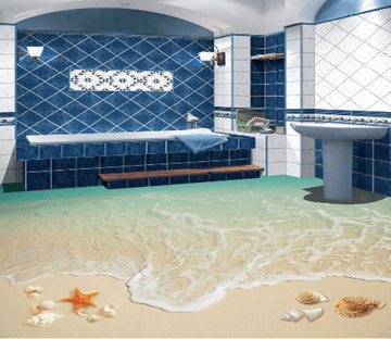3D Sea Shell 342 Floor Mural Wallpaper AJ Wallpaper 2 