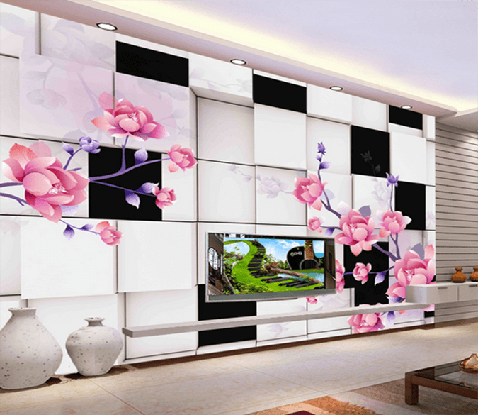 3D Flower Invisible 385 Wallpaper AJ Wallpaper 