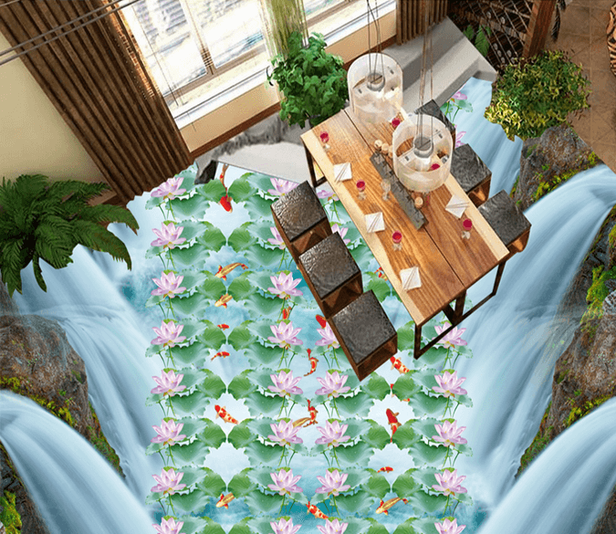 3D Small Fish Foraging 138 Floor Mural Wallpaper AJ Wallpaper 2 