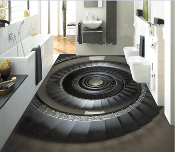 3D Multilayer Stairs 187 Floor Mural Wallpaper AJ Wallpaper 2 