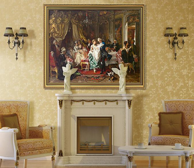 3D Cute child 045 Fake Framed Print Painting Wallpaper AJ Creativity Home 