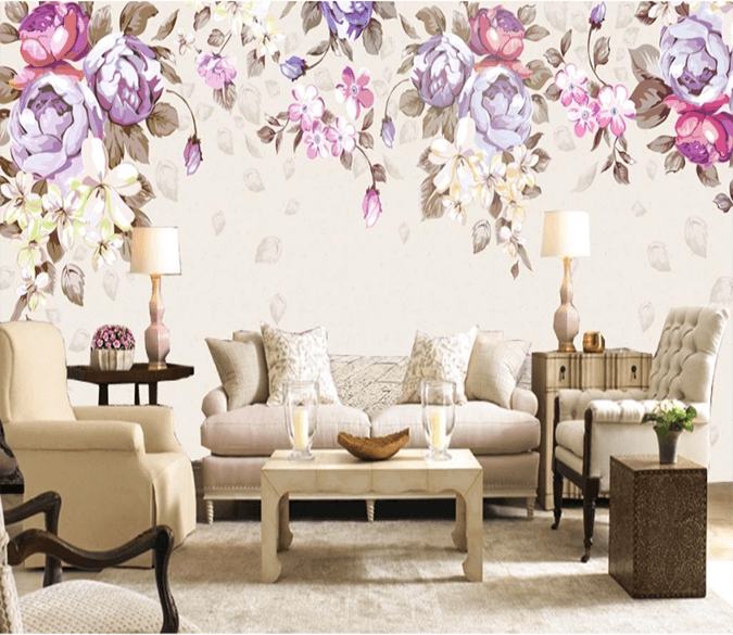 3D Wall Flower 545 Wallpaper AJ Wallpaper 