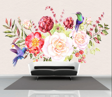 3D Bright Flowers 230 Wallpaper AJ Wallpaper 