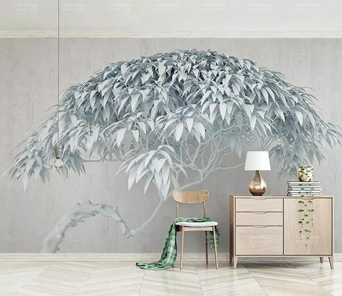 3D Lush Foliage 348 Wallpaper AJ Wallpaper 