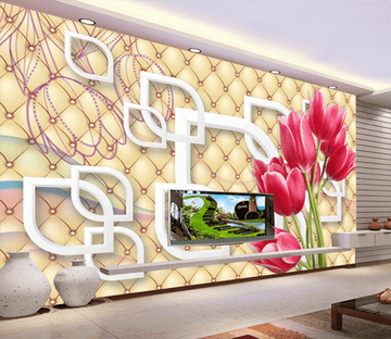 3D Bouquet Lips 362 Wallpaper AJ Wallpaper 