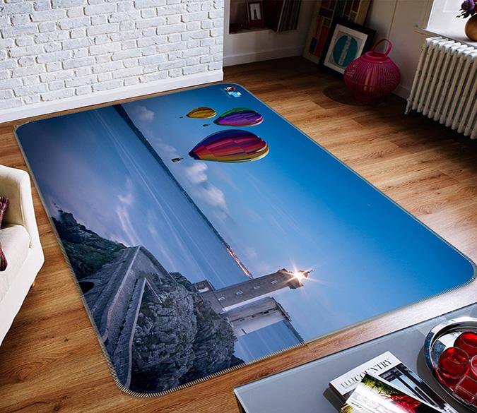 3D Lighthouse Sea 226 Non Slip Rug Mat Mat AJ Creativity Home 
