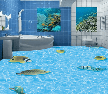 3D Fish Tour 187 Floor Mural Wallpaper AJ Wallpaper 2 