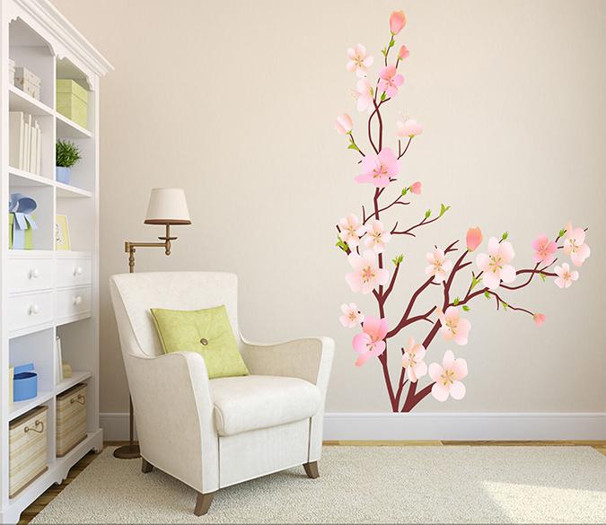 3D Doodle Peach 076 Wall Stickers Wallpaper AJ Wallpaper 