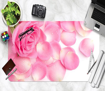 3D Pink Rose Petals 031 Desk Mat Mat AJ Creativity Home 