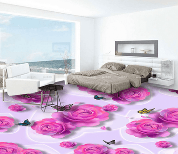 3D Lovely Flower 224 Floor Mural Wallpaper AJ Wallpaper 2 