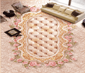3D Flowers Turui 036 Floor Mural Wallpaper AJ Wallpaper 2 