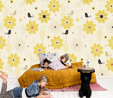 3D Yellow Flower Petal 893 Wallpaper AJ Wallpaper 2 