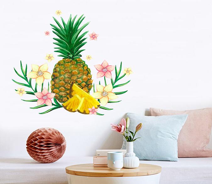 3D Pineapple Banana 229 Wall Stickers Wallpaper AJ Wallpaper 