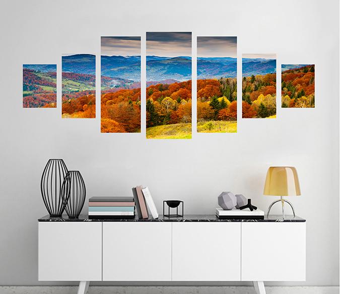 3D Mountain Maple 111 Unframed Print Wallpaper Wallpaper AJ Wallpaper 