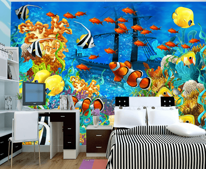 Colorful Underwater World Wallpaper AJ Wallpaper 