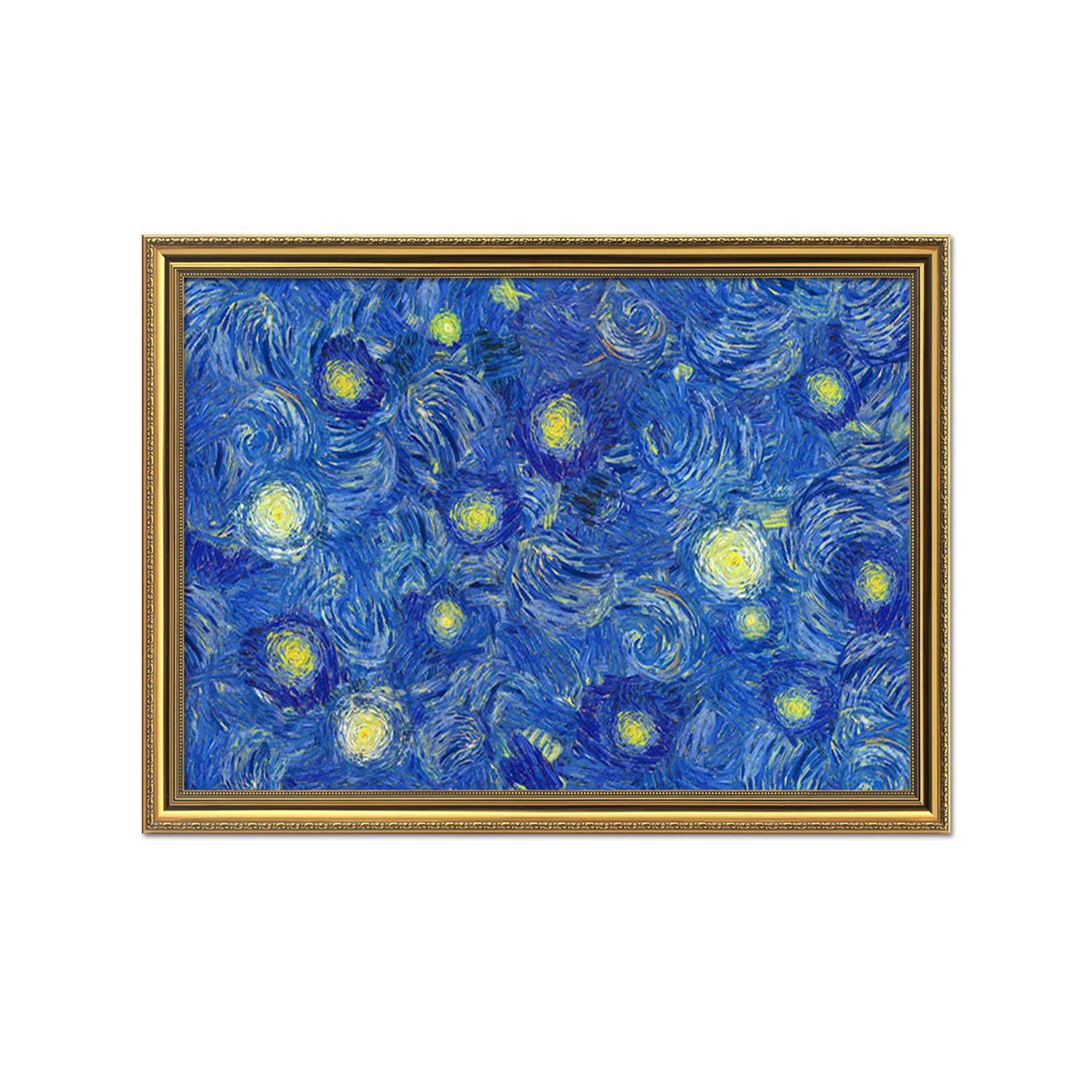 3D Blue Background 005 Fake Framed Print Painting Wallpaper AJ Creativity Home 